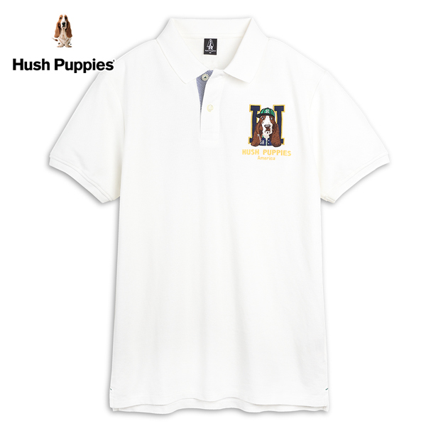 Hush Puppies POLO衫 男裝密西根美式休閒圖騰短袖POLO衫 product thumbnail 2