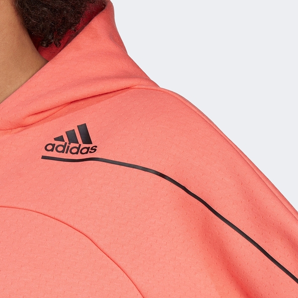 ADIDAS Z.N.E. HOODIE 女裝 外套 連帽 寬版 拉鍊口袋 運動 休閒 橘紅【運動世界】GM3280 product thumbnail 7