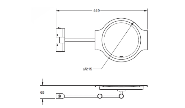 【麗室衛浴】KOHLER 15334T-B-CP SINGULIER 8吋防霧化妝鏡帶LED燈