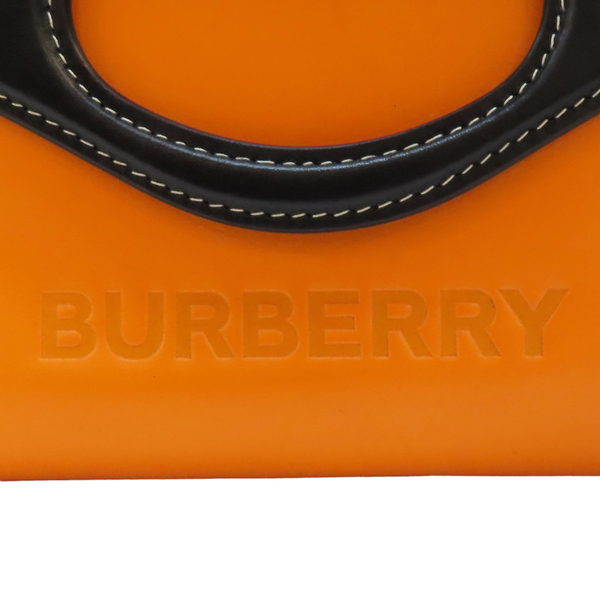 【二手名牌BRAND OFF】BURBERRY 巴寶莉 橘/黑色 拼接 牛皮 Pocket Bag 肩背包 product thumbnail 7