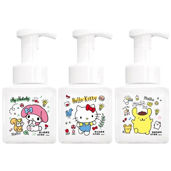 SANRIO 三麗鷗 美樂蒂／Hello Kitty／布丁狗 洗手慕斯(250ml) 款式可選 【小三美日】 三麗鷗授權 product thumbnail 2