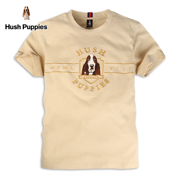 Hush Puppies 上衣 男裝立體品牌精緻刺繡短袖上衣