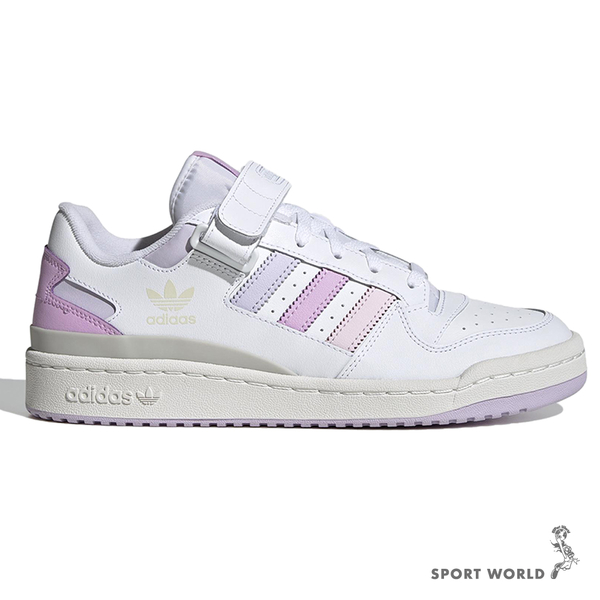 【下殺】Adidas 女鞋 休閒鞋 Forum Low 白粉紫【運動世界】FZ5946