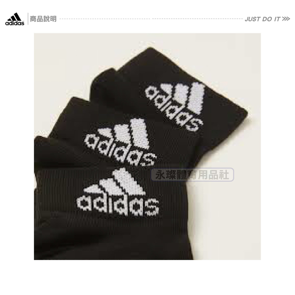 [六雙入] Adidas 男女襪 短襪 踝襪 素色 黑色 透氣 運動襪 透氣 舒適 棉質 襪子 DZ9436 product thumbnail 4