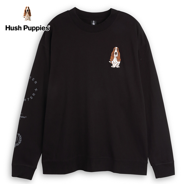 Hush Puppies T恤 男裝袖片印花圖騰棉質長袖T恤 product thumbnail 3