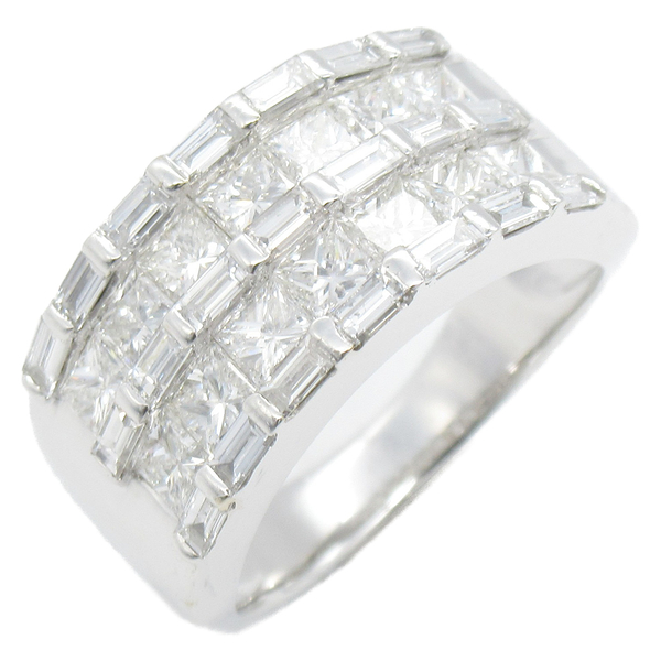 【二手名牌BRAND OFF】JEWELRY 無品牌珠寶 1.65/0.79ct 鑽石 18白K金 戒指