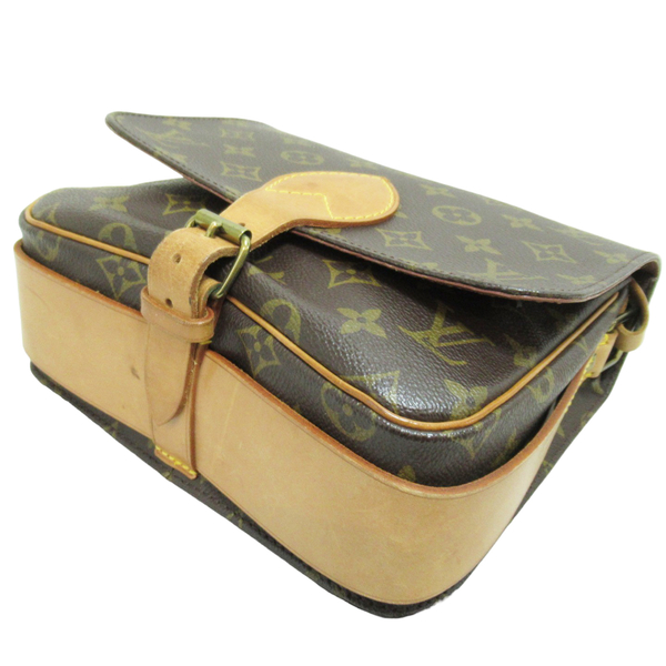 【二手名牌BRAND OFF】LOUIS VUITTON 路易威登 棕色 原花 PVC塗層帆布 Cartouchiere MM 22 單肩包 M51253 product thumbnail 4