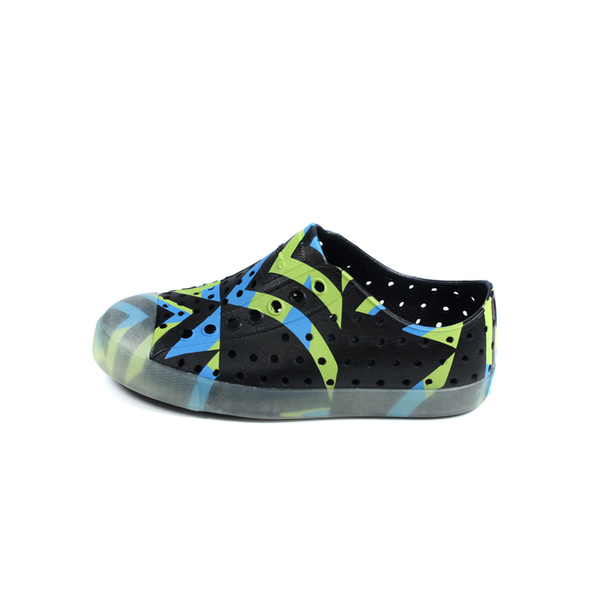 native 懶人鞋 洞洞鞋 黑/藍綠 小童 童鞋 15100103-8916 no099 product thumbnail 7