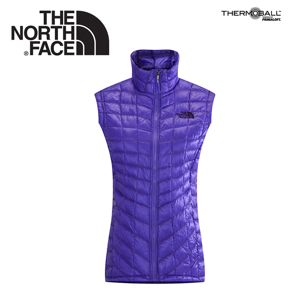 【The North Face 女 ThermoBall 暖魔球 保暖背心 星空紫】 CUD6/暖魔球背心