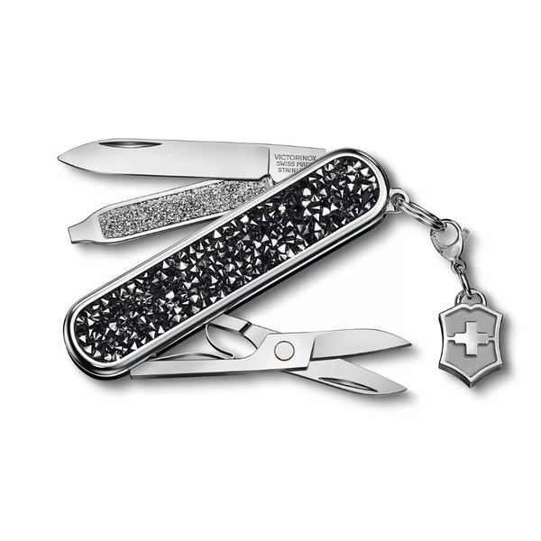 【Victorinox 瑞士維氏】瑞士刀 CLASSIC SD BRILLIANT CRYSTAL 5用刀 58mm-水晶(0.6221.35)