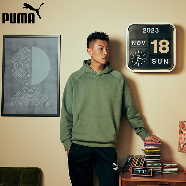 PUMA 帽T 流行系列 CLASSICS 煙燻綠 E.SO瘦子 長厚連帽T 中性 62521844