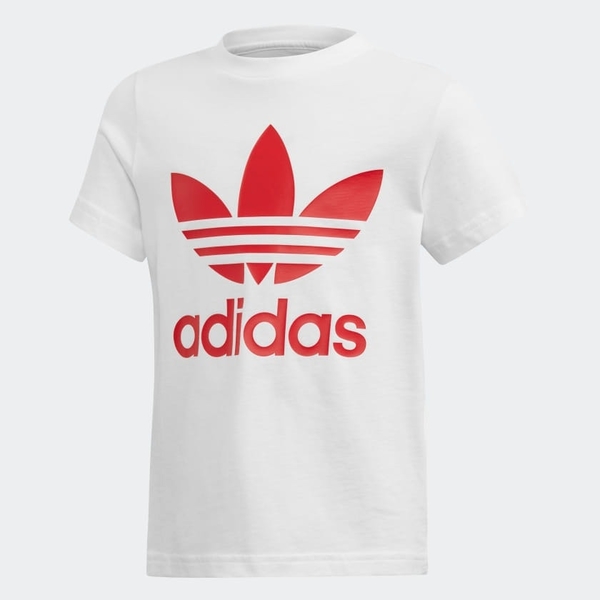 ADIDAS TREFOIL SHORTS TEE SET 童裝 中童 短袖上衣+短褲 棉質 紅 白【運動世界】ED7725 product thumbnail 6