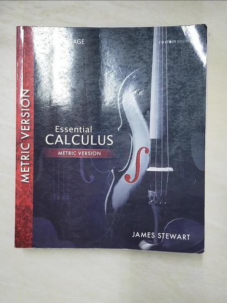 【書寶二手書T6／大學理工醫_DZC】Essential Calculus Metric Version （Custom Solutions）_Stewart