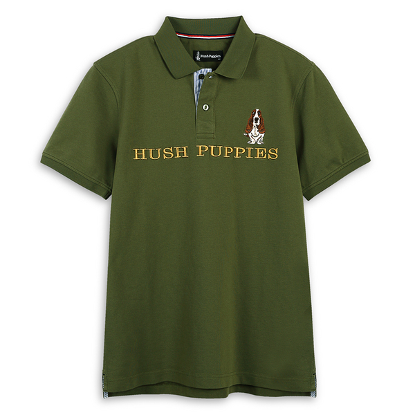 Hush Puppies POLO衫 男裝經典品牌立體英文刺繡狗短袖POLO衫 product thumbnail 2