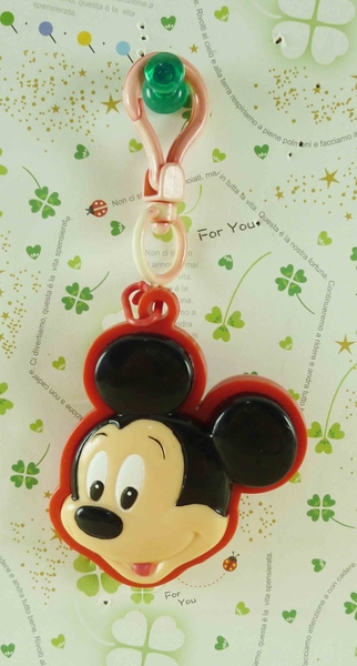 【震撼精品百貨】Micky Mouse_米奇/米妮 ~鑰匙圈-大頭紅邊