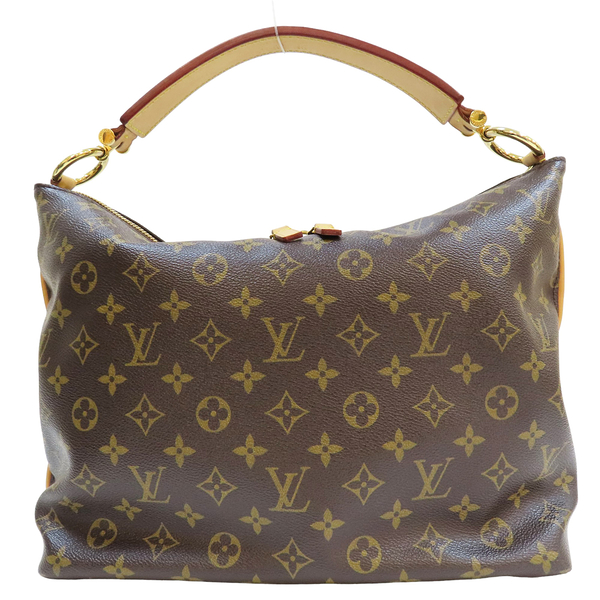 【二手名牌BRAND OFF】LOUIS VUITTON LV 路易威登 棕色 原花 PVC塗層帆布 Sully PM 單肩包 M40586