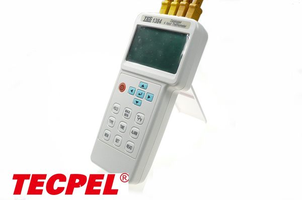 泰菱電子◆四通道溫度計 記錄器 多組溫度計TES泰仕TES-1384 TECPEL