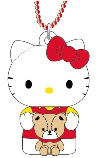 【震撼精品百貨】Hello Kitty 凱蒂貓日本三麗鷗sanrio KITTY PVC娃娃吊飾-紅*56688 product thumbnail 2