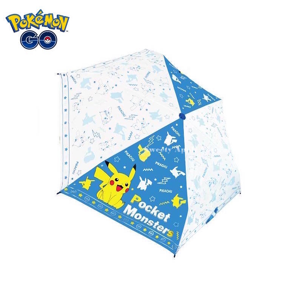 【SAS】日本限定 寶可夢 神奇寶貝 皮卡丘 滿版繪圖 折疊雨傘 / 折疊傘