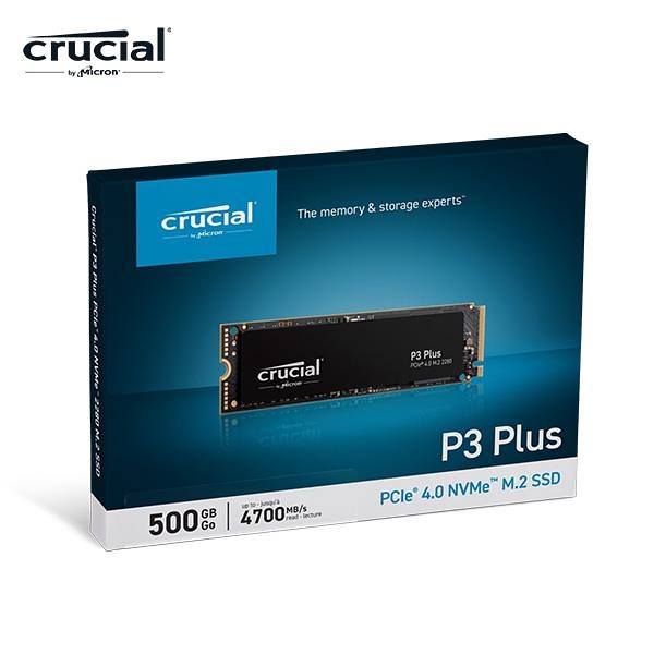 Micron 美光 Crucial P3 Plus 500GB SSD (PCIe 4.0 M.2) 固態硬碟 CT500P3PSSD8