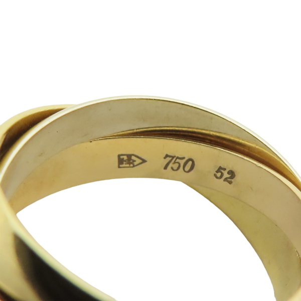 【二手名牌BRAND OFF】Cartier 卡地亞 Trinity系列 18K 三色金 三環戒 #52 product thumbnail 3