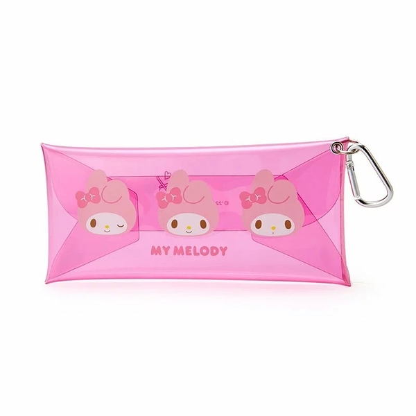 【震撼精品百貨】My Melody 美樂蒂~日本三麗鷗SANRIO 美樂蒂透明扣式收納包 化妝包 筆袋*49208