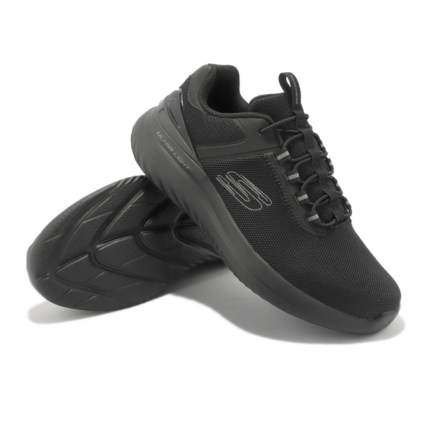 Skechers Bounder 2 Anako 寬楦 全黑 緩衝 套入式 記憶鞋墊 運動鞋 避震 戶外鞋 KAORACER 232673WBBK product thumbnail 7