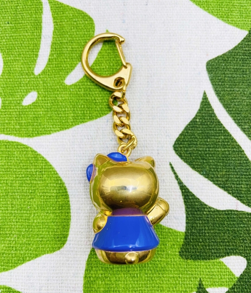 【震撼精品百貨】Hello Kitty 凱蒂貓~日本sanrio三麗鷗 KITTY鑰匙圈鎖圈-招財紫*25035 product thumbnail 3