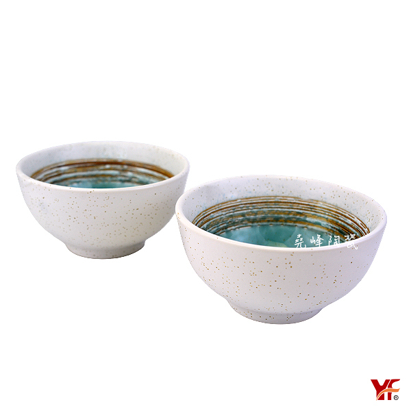 【堯峰陶瓷】日式餐具 綠如意系列 4.5吋碗(兩入一組) 大容量碗|套組餐具系列|餐廳營業用