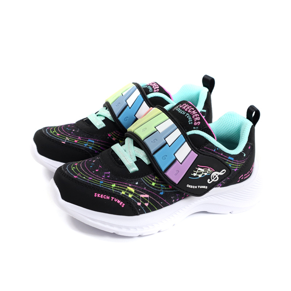 SKECHERS SKECH TUNES 運動鞋 音效鞋 童鞋 黑/彩色 302219LBKMT no714