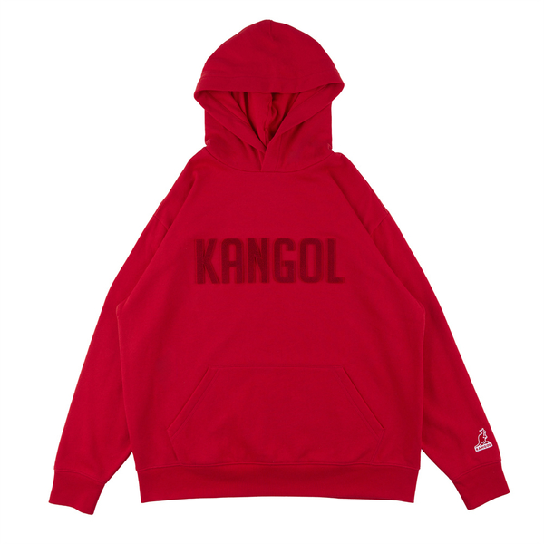 KANGOL 帽T 紅 深藍 立體刺繡LOGO 口袋 中性 6355106642 6355106780 product thumbnail 2