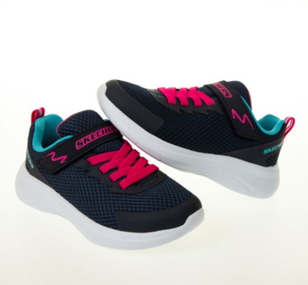 SKECHERS SELECTORS 女童 深藍 黑色 復古 休閒 童鞋 302470LNVY【KAORACER】 product thumbnail 3