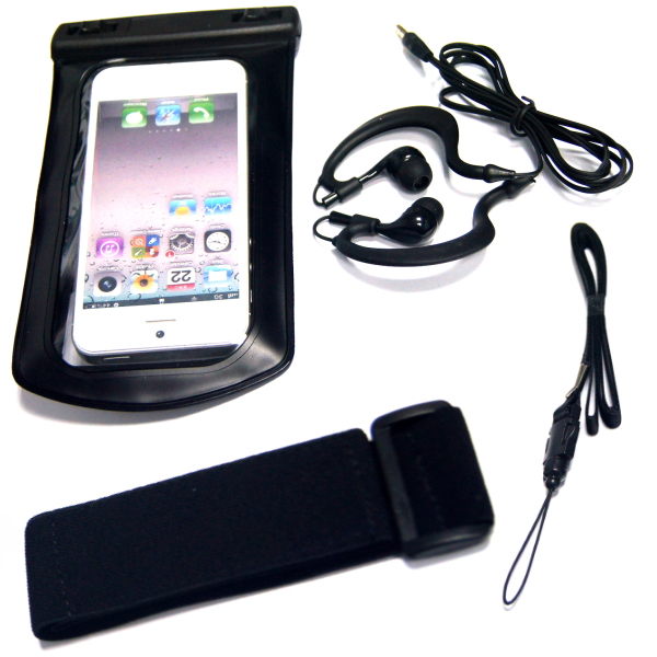 iPHONE5 5專用防水袋 游泳 運動防水臂套 送防水耳機 內建耳機孔3.5mm耳機的手機可用 防水運動臂套