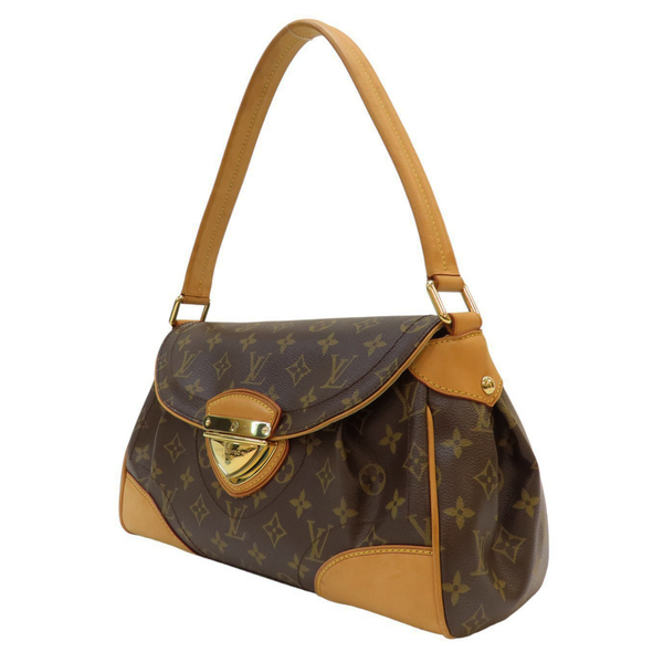 【二手名牌BRAND OFF】LOUIS VUITTON LV 路易威登 棕色 原花 塗層帆布 Beverly MM 肩背包 M40121 product thumbnail 3