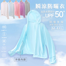 MIUSTAR 夏季UPF50+防曬輕薄冰絲涼感連帽外套(共5色，M-4L)【NL1755】預購