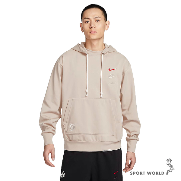 【下殺】Nike 長袖上衣 男裝 連帽 CNY 龍年 刷毛 杏【運動世界】FZ9041-126