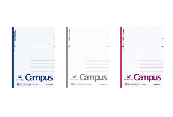 KOKUYO Campus 輕量筆記本B5點線B罫(6mm)-藍/灰/粉