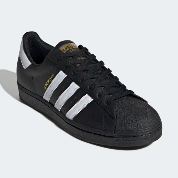 Adidas SuperStar 男鞋 女鞋 休閒鞋 金標 皮革 貝殼頭 黑 EG4959 product thumbnail 7