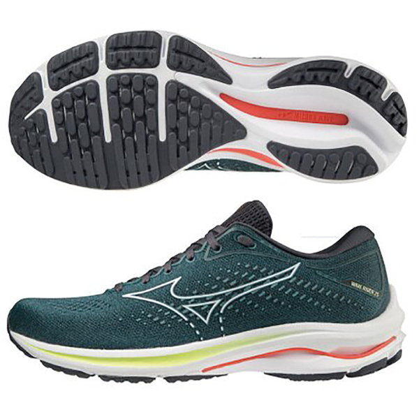 MIZUNO WAVE RIDER 25 男鞋 慢跑 4E超寬楦 ENERZY中底 避震 綠【運動世界】J1GC210401 product thumbnail 2