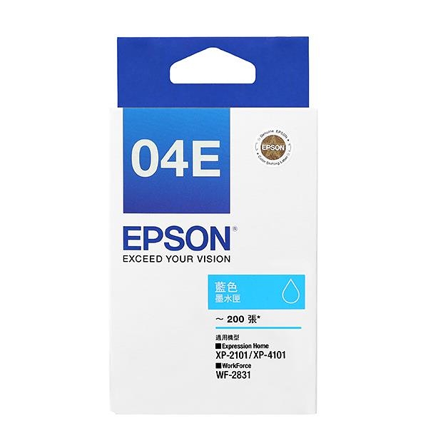 EPSON C13T04E250 藍色墨水匣 WF-2831/XP-2101/XP-4101適用