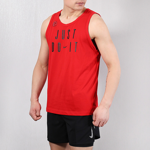 NIKE S M NK DRY TANK DFC 男裝 背心 慢跑 透氣 休閒 基本 紅 【運動世界】 BQ1914-657 product thumbnail 4