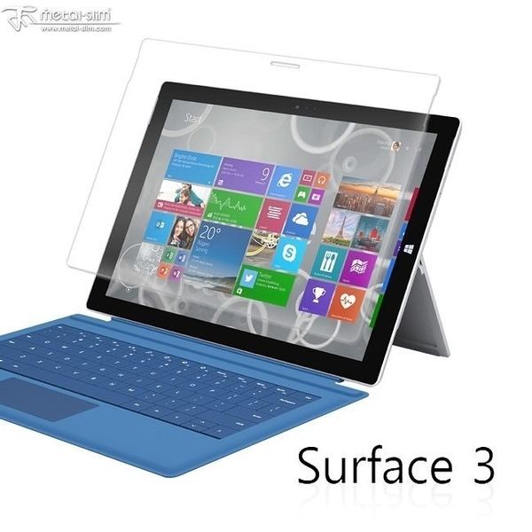 Metal-Slim Microsoft Surface 3 / Pro 3 防爆鋼化玻璃保貼 0.33m 9H抗刮 2.5D弧邊 疏油疏水