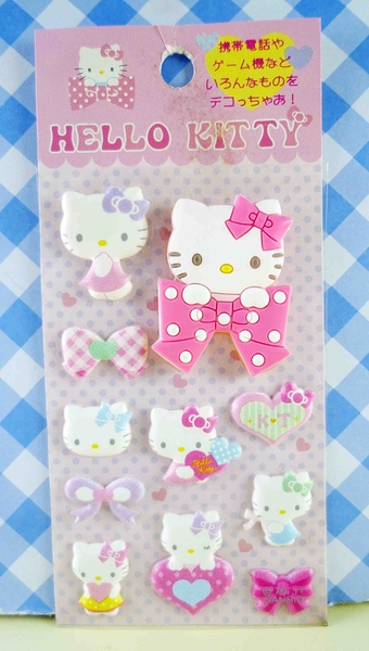 【震撼精品百貨】Hello Kitty 凱蒂貓~KITTY立體貼紙-造型蝴蝶結