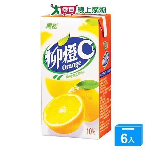 黑松柳橙C300ml*6入【愛買】