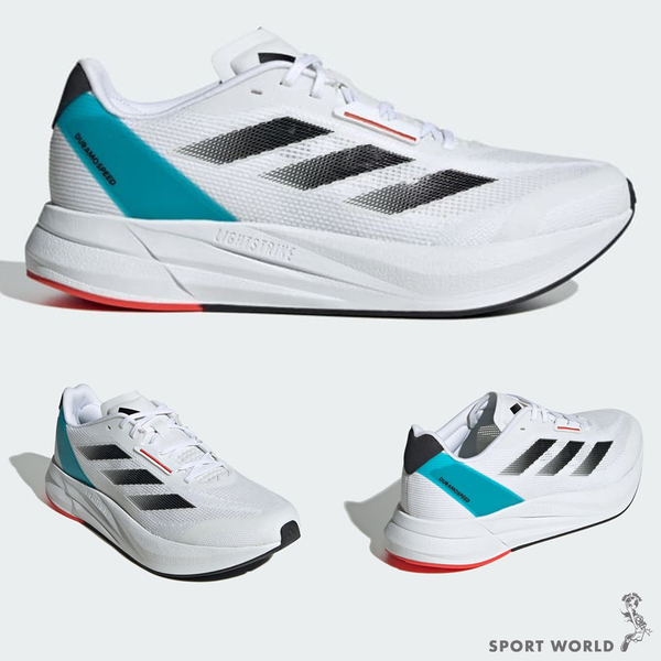 Adidas 男鞋 慢跑鞋 緩震 輕量 Duramo Speed 白/藍【運動世界】IE9674/IF0566 product thumbnail 3