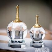透明色台灣舍利塔大小號水晶塔可裝藏放舍利子供佛佛教用品 名購居家