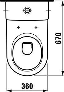 【麗室衛浴】瑞士原裝 LAUFEN 雙體落地式馬桶82495.7+電腦馬桶蓋 CleanetPro 89188.8