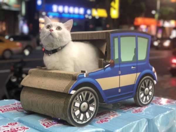 『寵喵樂旗艦店』 【含運】日本寵喵樂《復古老爺車》造型貓抓板/貓窩/貓跳台 SY-470 product thumbnail 5