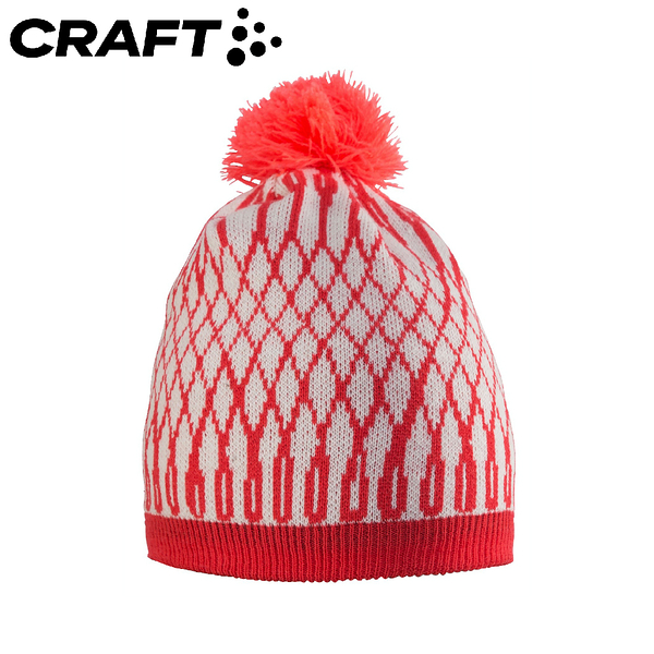 【CRAFT 瑞典 羊毛雪花帽《紅》】1905530/保暖帽/針織帽/毛線帽/休閒帽/毛帽