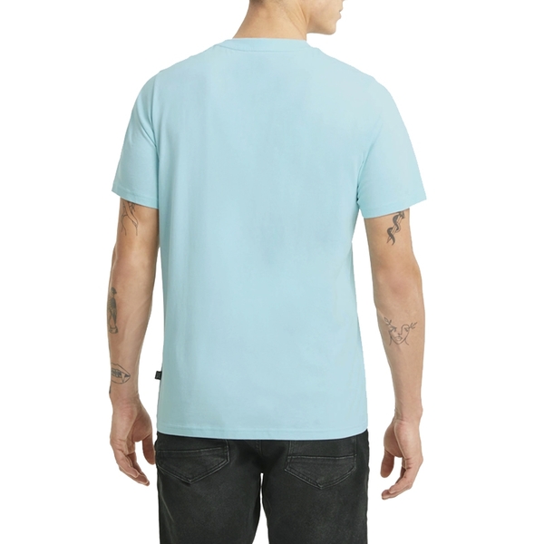 Puma Rebel 男 水藍色 短袖 上衣 基本系列 棉質 短T 圓領衫 短袖T恤 58573849 product thumbnail 3